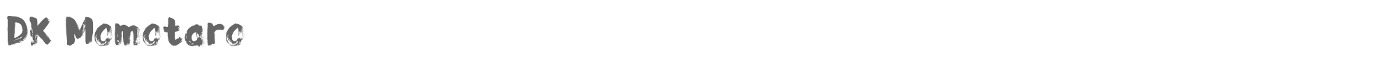 Sample characters DK Momotaro Font
